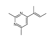 4-(but-2-en-2-yl)-2,6-dimethylpyrimidine Structure