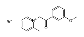 1-(3-methoxyphenyl)-2-(2-methylpyridin-1-ium-1-yl)ethanone,bromide Structure