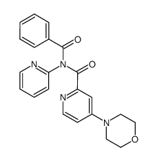 N-benzoyl-4-morpholino-N-(pyridin-2-yl)picolinamide Structure