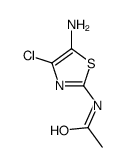 N-(5-amino-4-chloro-1,3-thiazol-2-yl)acetamide结构式