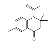 1-acetyl-2,2,6-trimethyl-3H-quinolin-4-one结构式