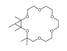 2,2,3,3,5,5-hexamethyl-1,4,7,10,13,16-hexaoxacyclooctadecane Structure