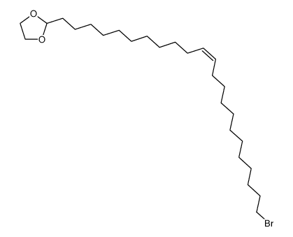 cis-24-bromotetracos-12-enal ethylene acetal结构式