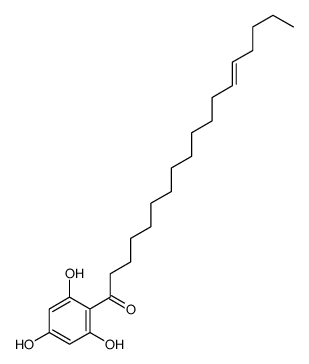 1-(2,4,6-trihydroxyphenyl)octadec-13-en-1-one结构式