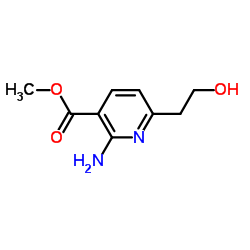 Methyl 2-amino-6-(2-hydroxyethyl)nicotinate结构式