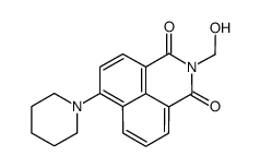 2-(Hydroxymethyl)-6-(1-piperidinyl)-1H-benzo[de]isoquinoline-1,3( 2H)-dione结构式