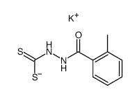 2-(2-methylbenzoyl)hydrazinecarbodithioic acid potassium salt结构式
