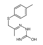 [1-(4-methylphenyl)sulfanylpropan-2-ylideneamino]urea结构式
