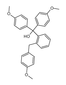 1-(4-Methoxy-benzyl)-2-(α-hydroxy-4.4'-dimethoxy-benzhydryl)-benzol Structure
