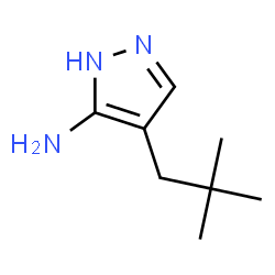 1H-Pyrazol-3-amine,4-(2,2-dimethylpropyl)- Structure