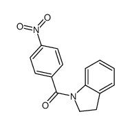 2,3-dihydroindol-1-yl-(4-nitrophenyl)methanone Structure