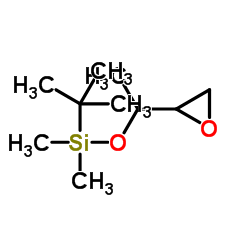 Dimethyl(2-methyl-2-propanyl)[1-(2-oxiranyl)ethoxy]silane结构式