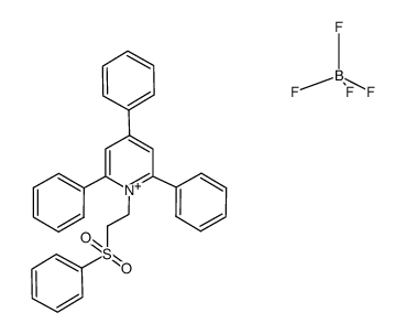 1-(2-(phenylsulfonyl)ethyl)-2,4,6-triphenylpyridinium tetrafluoroborate结构式