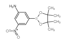 3-氨基-5-硝基苯硼酸频哪酯结构式