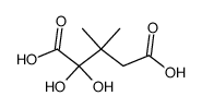 2,2-dihydroxy-3,3-dimethyl-glutaric acid Structure