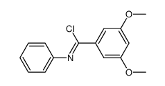 3,5-dimethoxy-N-phenylbenzimidoyl chloride结构式