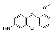 3-chloro-4-(2-methoxyphenoxy)aniline Structure