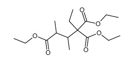 3-methyl-hexane-2,4,4-tricarboxylic acid triethyl ester Structure