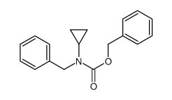 benzyl N-benzyl-N-cyclopropylcarbamate结构式