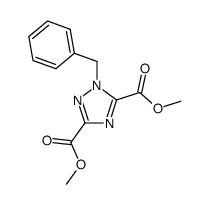 dimethyl 1-benzyl-1H-1,2,4-triazole-3,5-dicarboxylate Structure