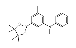 N,3-dimethyl-N-phenyl-5-(4,4,5,5-tetramethyl-1,3,2-dioxaborolan-2-yl)aniline Structure