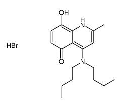 4-(dibutylamino)-8-hydroxy-2-methyl-1H-quinolin-5-one,hydrobromide Structure