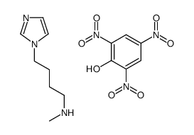 4-imidazol-1-yl-N-methylbutan-1-amine,2,4,6-trinitrophenol结构式