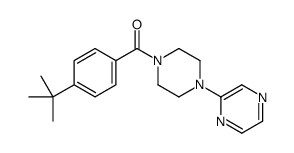 (4-tert-butylphenyl)-(4-pyrazin-2-ylpiperazin-1-yl)methanone结构式