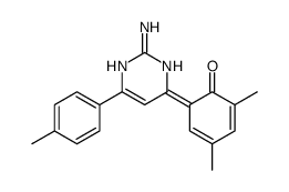 6-[2-amino-4-(4-methylphenyl)-1H-pyrimidin-6-ylidene]-2,4-dimethylcyclohexa-2,4-dien-1-one Structure