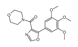 morpholin-4-yl-[5-(3,4,5-trimethoxyphenyl)-1,3-oxazol-4-yl]methanone Structure