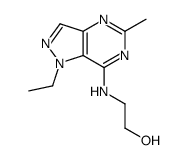 2-[(1-ethyl-5-methylpyrazolo[4,3-d]pyrimidin-7-yl)amino]ethanol Structure