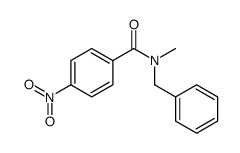 N-benzyl-N-methyl-4-nitrobenzamide Structure