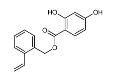 (2-ethenylphenyl)methyl 2,4-dihydroxybenzoate结构式