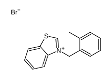 3-[(2-methylphenyl)methyl]-1,3-benzothiazol-3-ium,bromide Structure