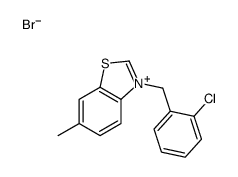3-[(2-chlorophenyl)methyl]-6-methyl-1,3-benzothiazol-3-ium,bromide结构式