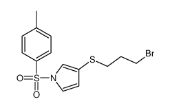 3-(3-bromopropylsulfanyl)-1-(4-methylphenyl)sulfonylpyrrole Structure