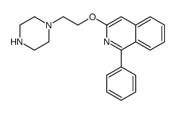 1-phenyl-3-(2-piperazin-1-ylethoxy)isoquinoline结构式