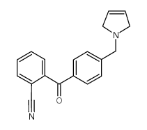 2-CYANO-4'-(3-PYRROLINOMETHYL) BENZOPHENONE structure