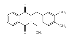 2'-CARBOETHOXY-3-(3,4-DIMETHYLPHENYL)PROPIOPHENONE结构式