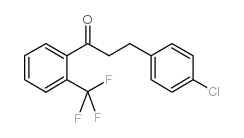 3-(4-CHLOROPHENYL)-2'-TRIFLUOROMETHYLPROPIOPHENONE结构式