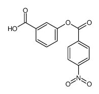 3-(4-nitrobenzoyl)oxybenzoic acid结构式