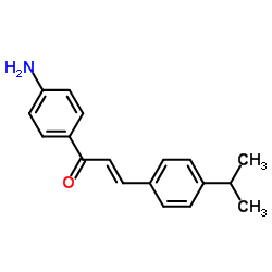 (2E)-1-(4-Aminophenyl)-3-(4-isopropylphenyl)-2-propen-1-one Structure