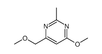 4-methoxy-6-(methoxymethyl)-2-methylpyrimidine结构式