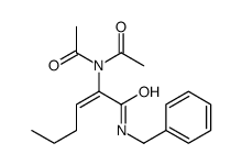 N-benzyl-2-(diacetylamino)hex-2-enamide结构式