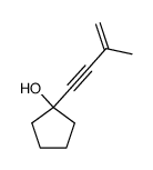 Cyclopentanol, 1-(3-methyl-3-buten-1-ynyl)- (7CI,9CI) structure