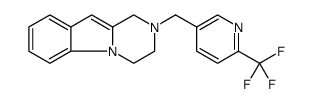 Pyrazino[1,2-a]indole, 1,2,3,4-tetrahydro-2-[[6-(trifluoromethyl)-3-pyridinyl]methyl]结构式