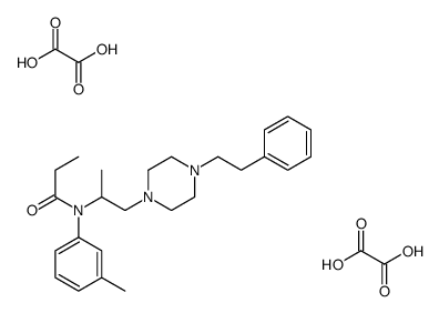 N-(3-methylphenyl)-N-[1-[4-(2-phenylethyl)piperazin-1-yl]propan-2-yl]propanamide,oxalic acid结构式