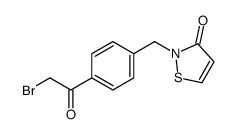 2-[[4-(2-bromoacetyl)phenyl]methyl]-1,2-thiazol-3-one结构式