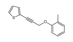 2-[3-(2-methylphenoxy)prop-1-ynyl]thiophene Structure