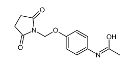 N-[4-[(2,5-dioxopyrrolidin-1-yl)methoxy]phenyl]acetamide Structure